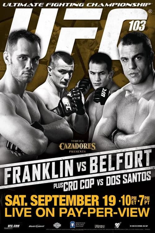 UFC 103: Franklin vs. Belfort official trailer poster