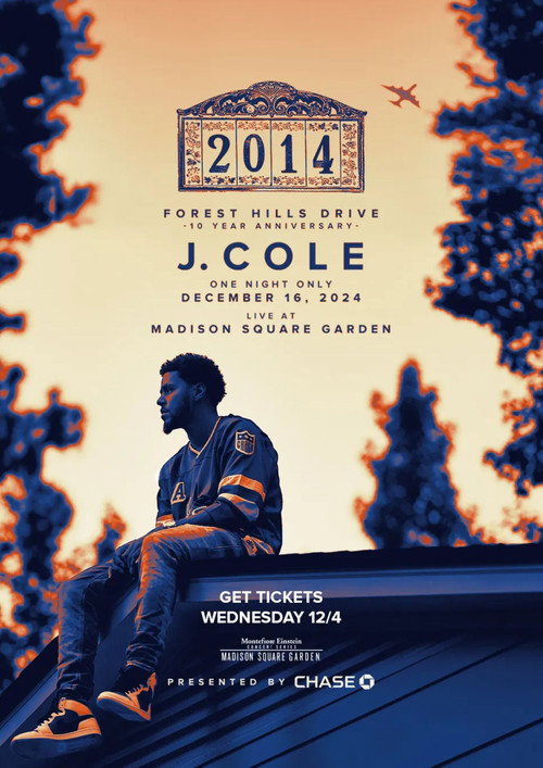 2014 Forest Hills Drive 10th Anniversary Show Live at Madison Square Garden official trailer poster
