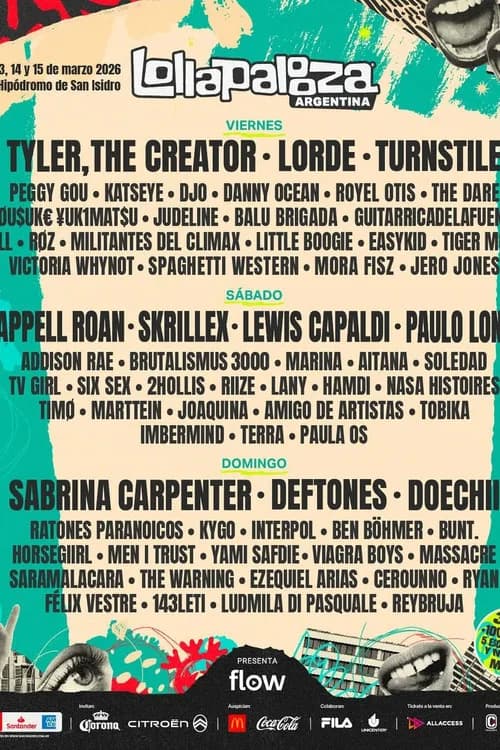 MARINA: Lollapalooza Argentina official trailer poster
