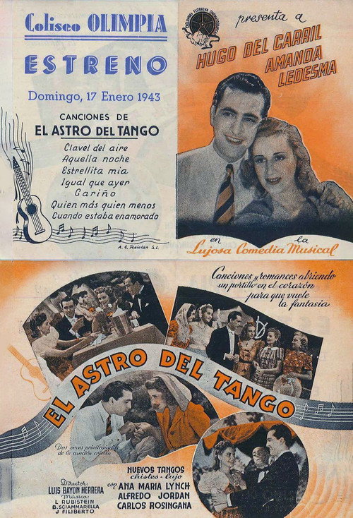 El astro del tango official trailer poster