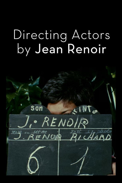 Directing Actors by Jean Renoir official trailer poster