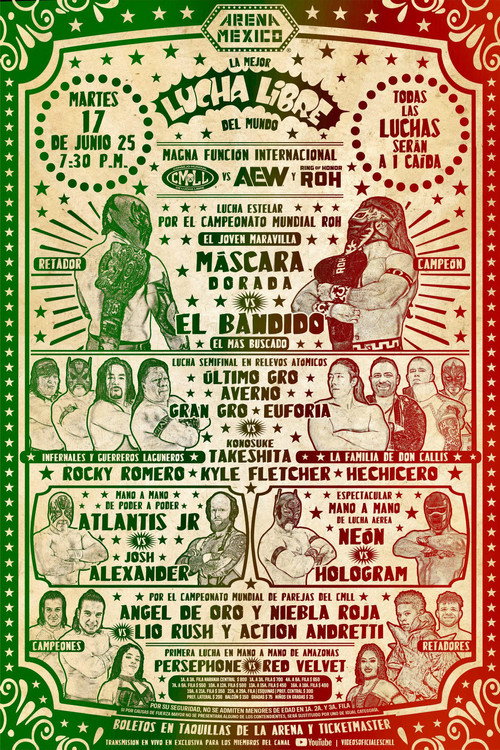 CMLL Martes Populares - CMLL vs. AEW/ROH official trailer poster