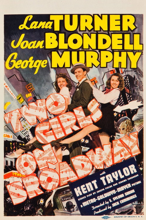 Two Girls on Broadway official trailer poster