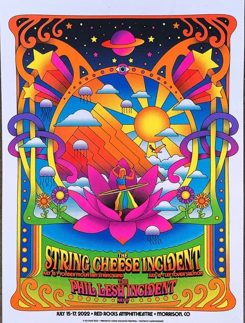 The String Cheese Incident: 2022.07.17 - Red Rocks Amphitheatre, Morrison, CO official trailer poster