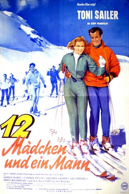 Zwölf Mädchen und ein Mann official trailer poster