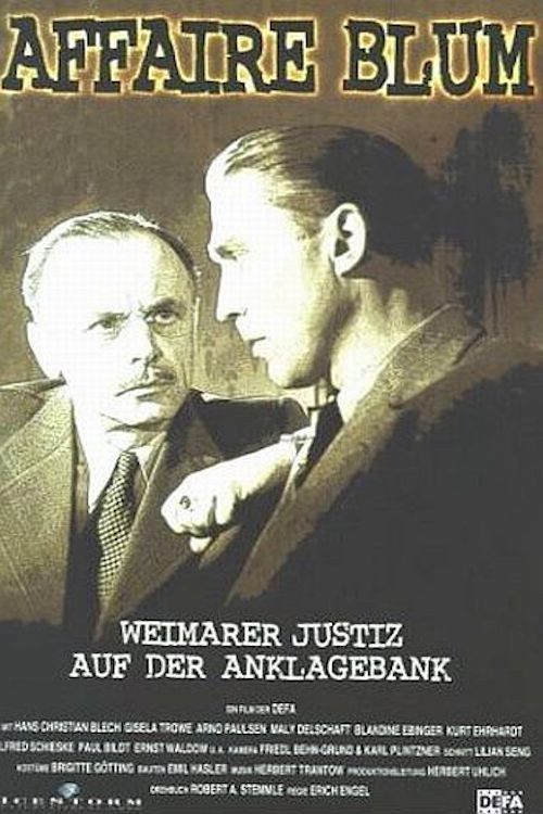 Affäre Blum official trailer poster