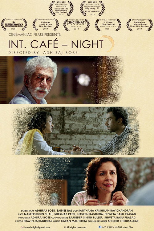 INT. CAFÉ – NIGHT official trailer poster