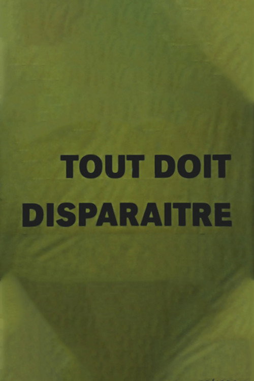Tout doit disparaître official trailer poster