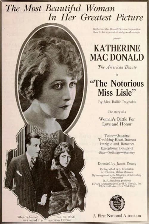 Notorious Miss Lisle official trailer poster