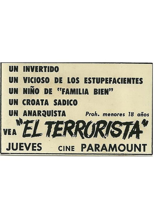 El terrorista official trailer poster