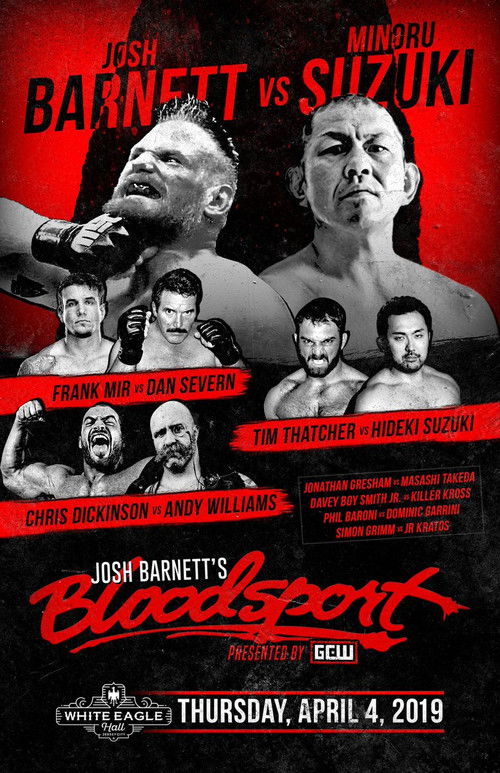 GCW: Josh Barnett’s Bloodsport official trailer poster