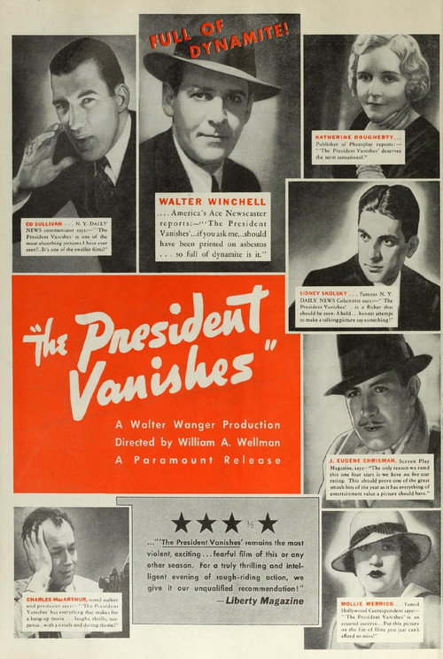 The President Vanishes official trailer poster