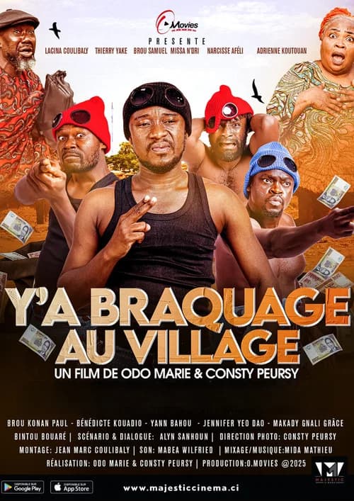 There's a Heist in the Village official trailer poster