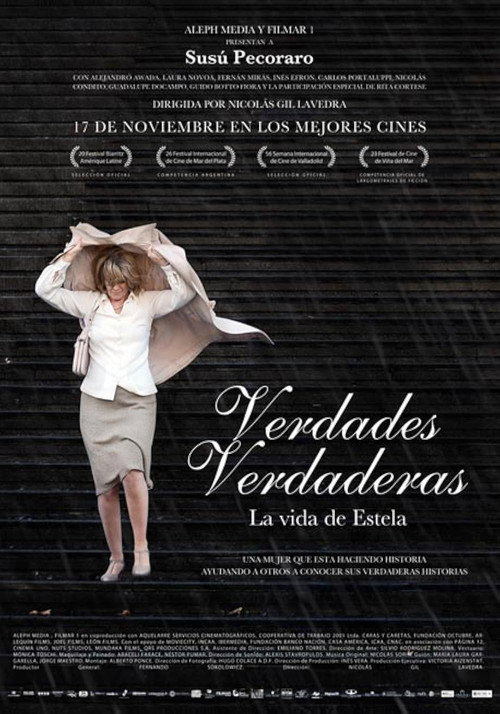 Verdades verdaderas, la vida de Estela official trailer poster