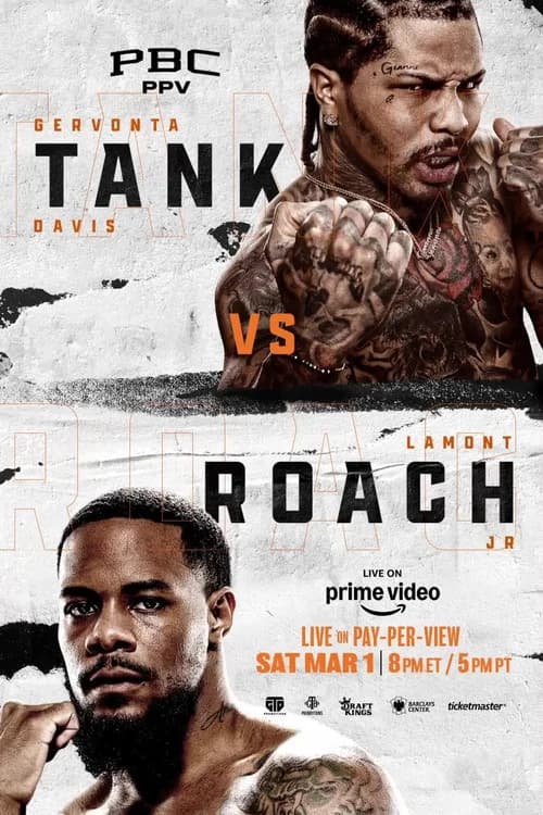 Gervonta Davis vs. Lamont Roach official trailer poster