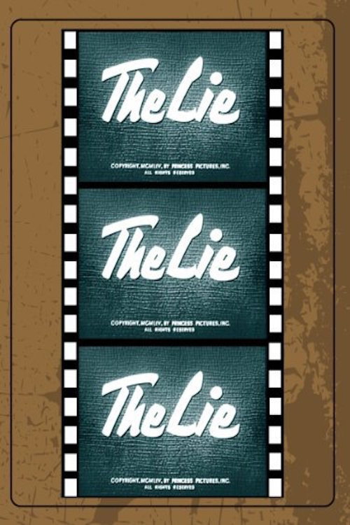 The Lie official poster