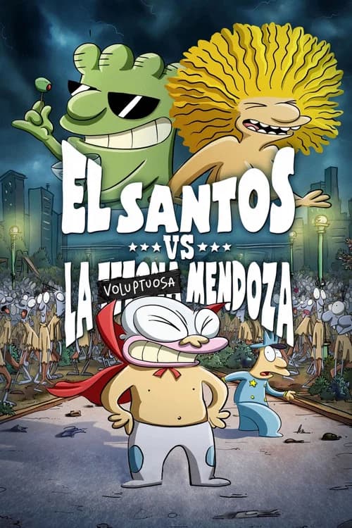 El Santos vs la Tetona Mendoza official trailer poster