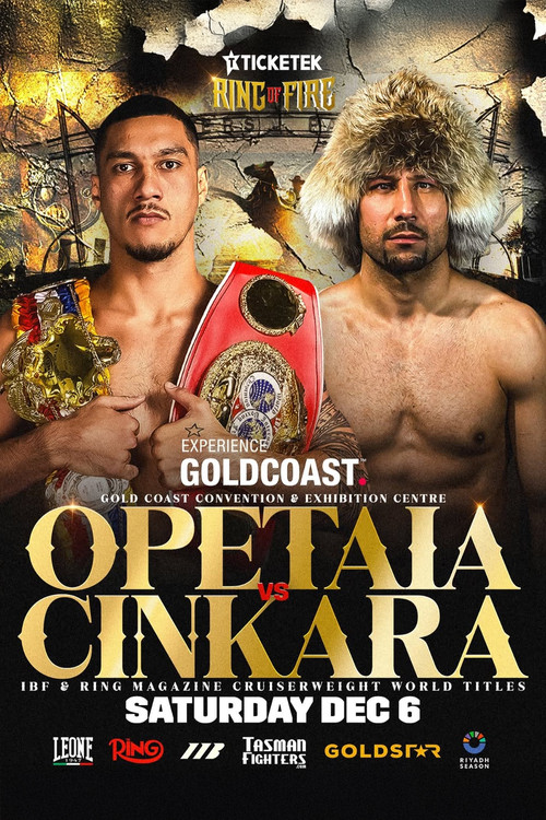 Jai Opetaia vs. Huseyin Cinkara official trailer poster