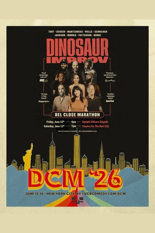 Dinosaur Improv: DCM '26 official trailer poster