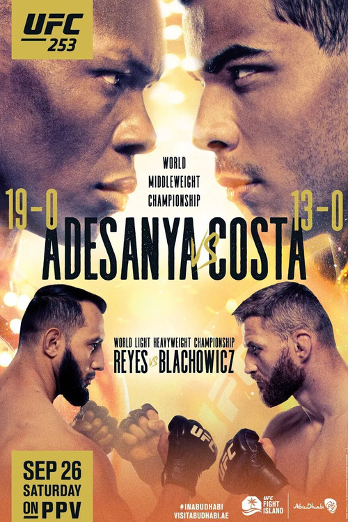 UFC 253: Adesanya vs. Costa official trailer poster