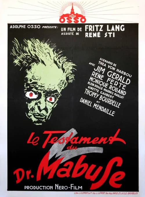 The Testament of Dr. Mabuse official trailer poster