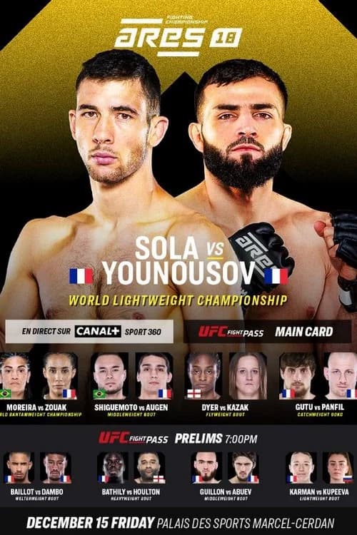 ARES Fighting Championship 18: Sola vs Younousov official trailer poster