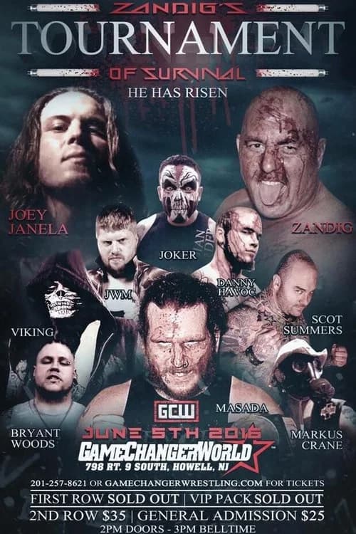 GCW Zandig's Tournament Of Survival official trailer poster