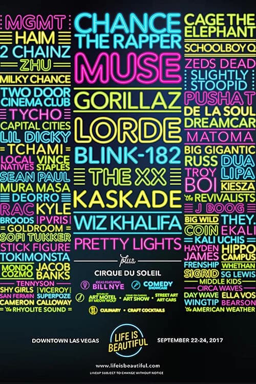 Muse - Live at Life is Beautiful Festival official trailer poster