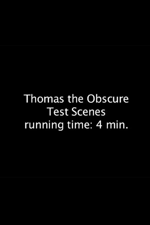 Thomas the Obscure official trailer poster