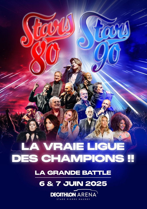 Stars 80 vs Stars 90, la grande battle official trailer poster