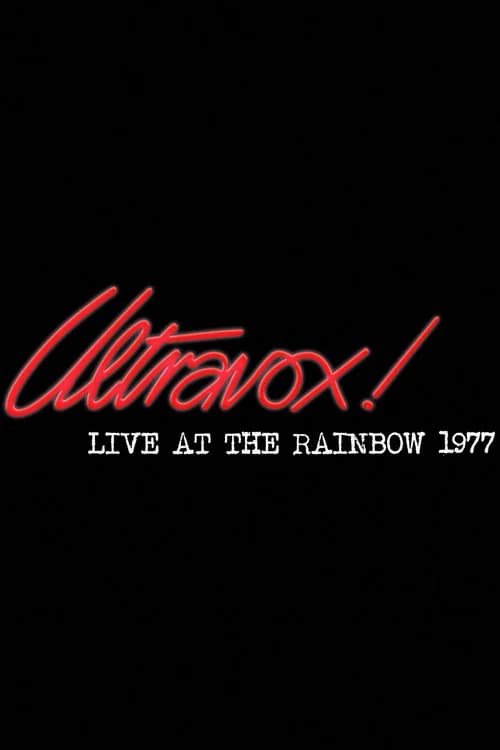 Ultravox!: Live at the Rainbow official trailer poster