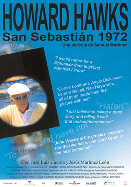 Howard Hawks, San Sebastián 1972 official trailer poster