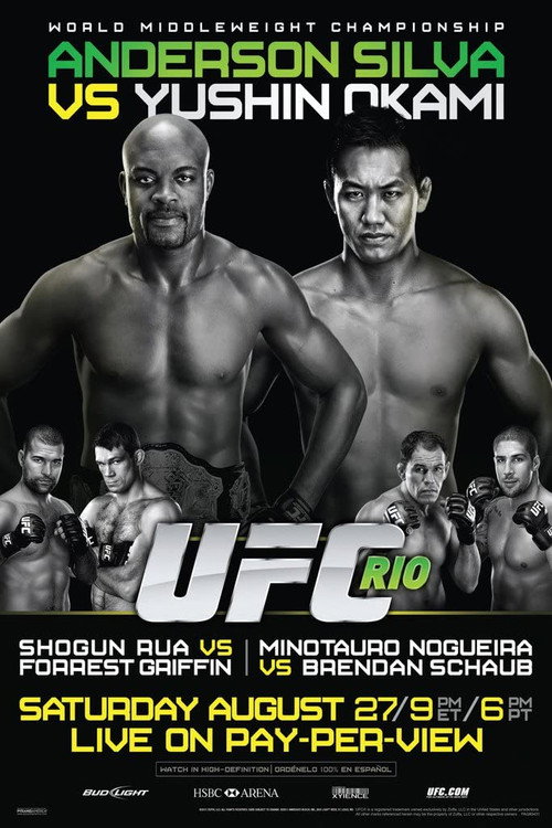 UFC 134: Silva vs. Okami official trailer poster