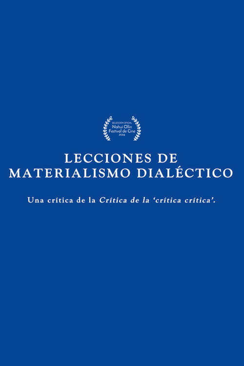 Lessons in dialectical materialism official trailer poster