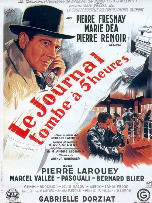 The Newspaper Falls at Five O'Clock official trailer poster