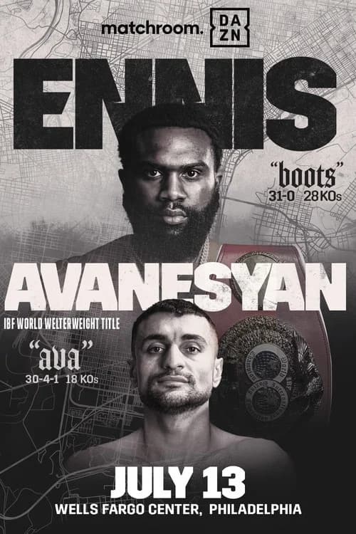 Jaron Ennis vs. David Avanesyan official trailer poster