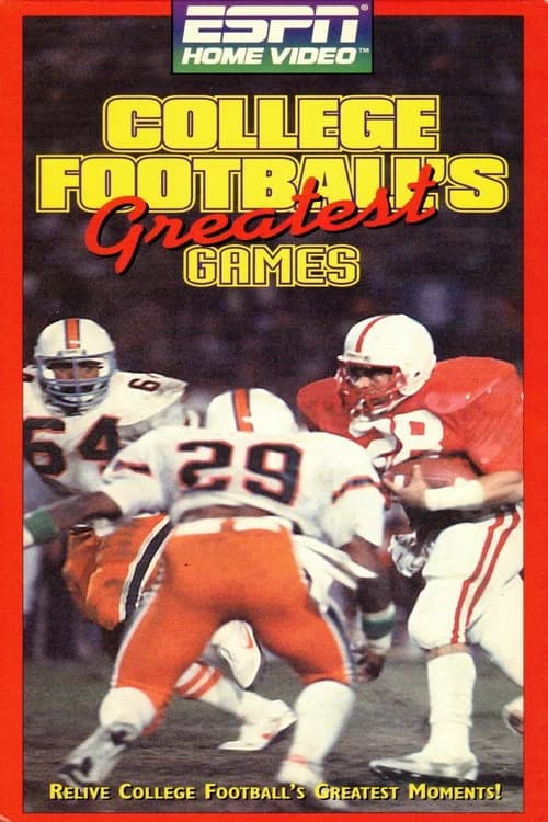 College Football's Greatest Games official trailer poster