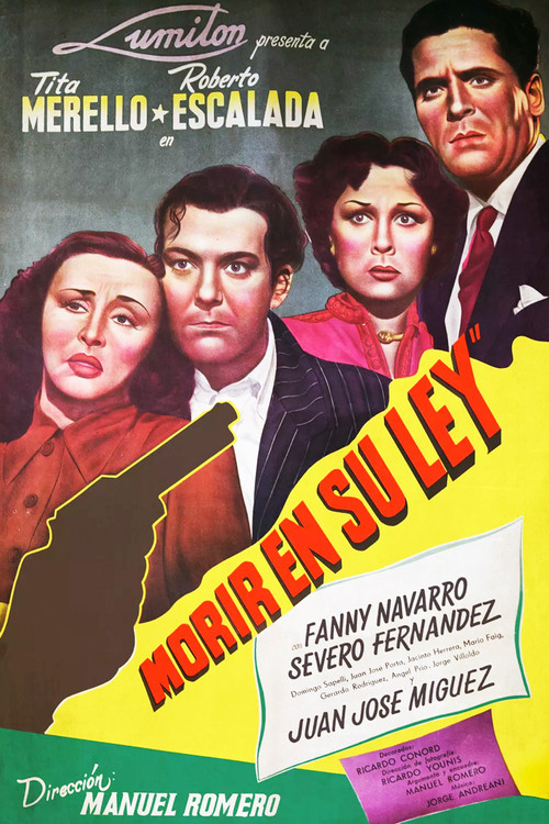 Morir en su ley official trailer poster