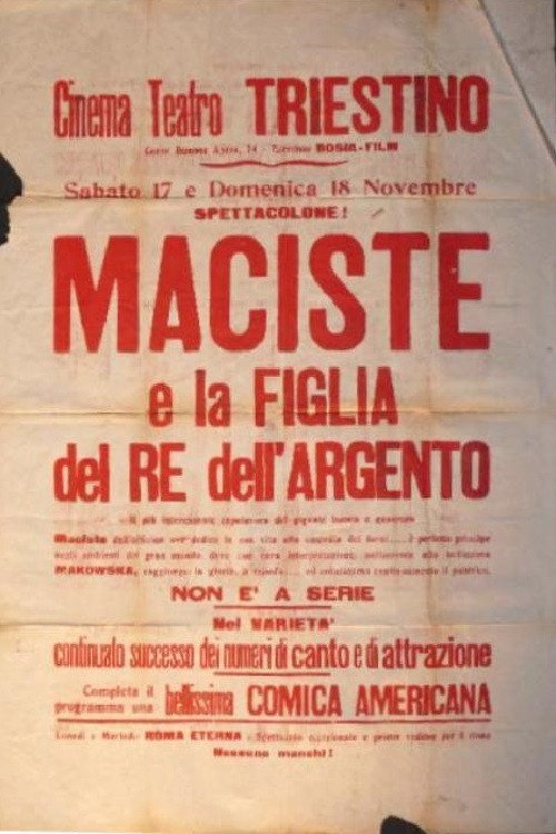 Maciste e la figlia del re dell'argento official trailer poster