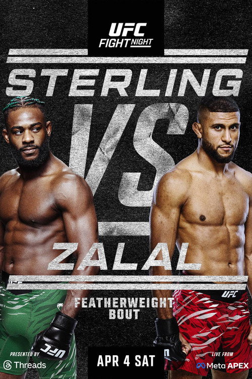 UFC Fight Night 274: Sterling vs. Zalal official trailer poster