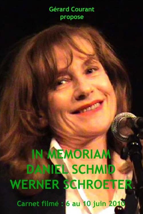 In Memoriam Daniel Schmid Werner Schroeter official trailer poster