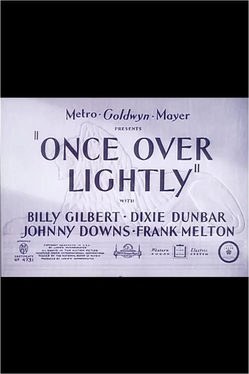 Once Over Lightly official trailer poster