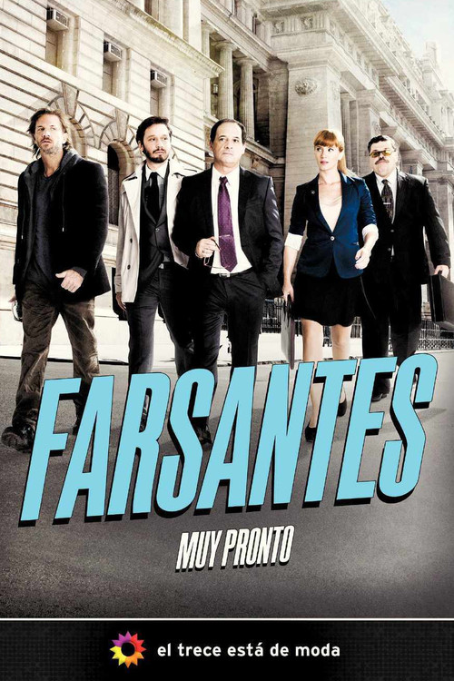 Farsantes official trailer poster