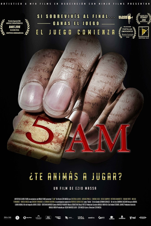 5 A.M. Cinco ante los miedos official trailer poster