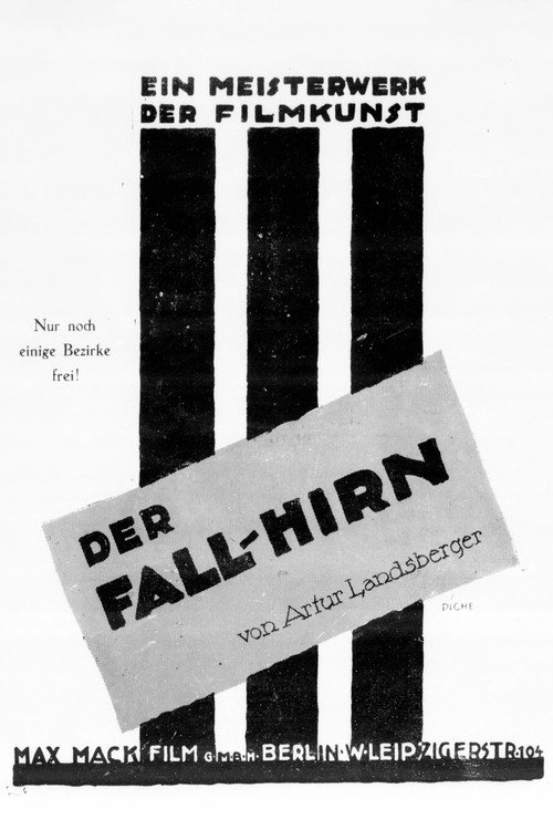 Der Fall Hirn official trailer poster