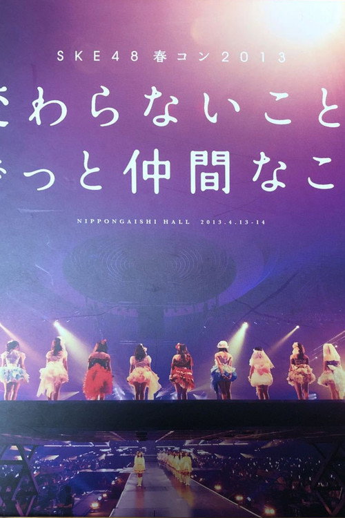 SKE48 Spring Concert 2013 official trailer poster