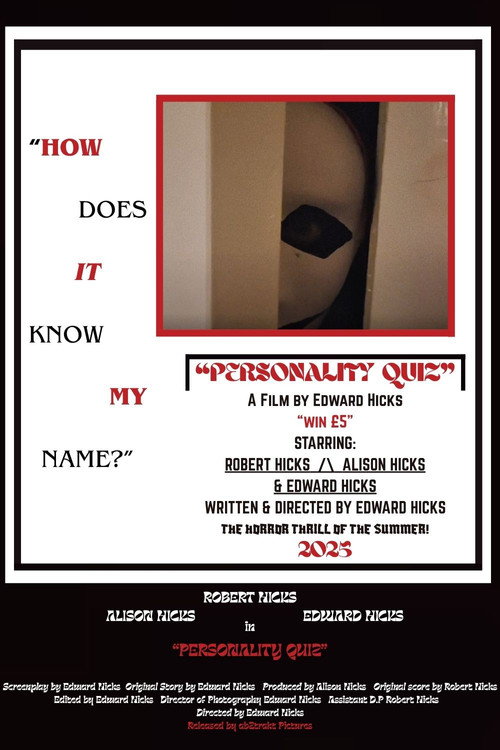 Personality Quiz official trailer poster