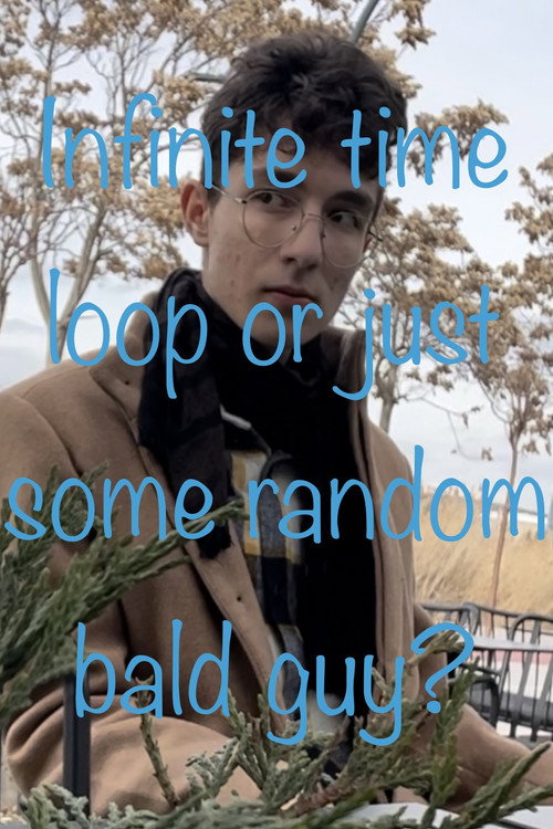 Infinite Time Loop or Just Some Random Bald Guy? official trailer poster