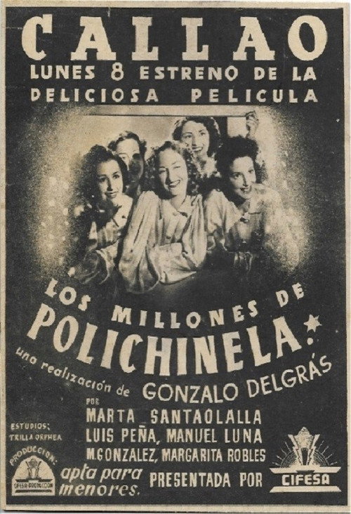 Los millones de Polichinela official trailer poster