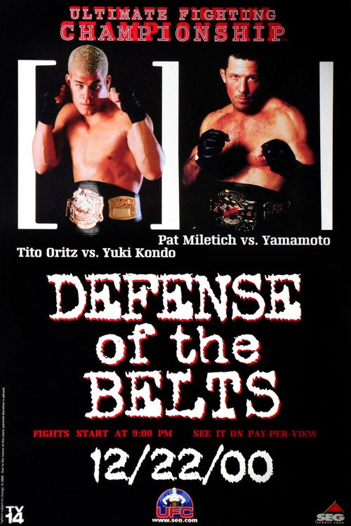 UFC 29: Defense of the Belts official trailer poster
